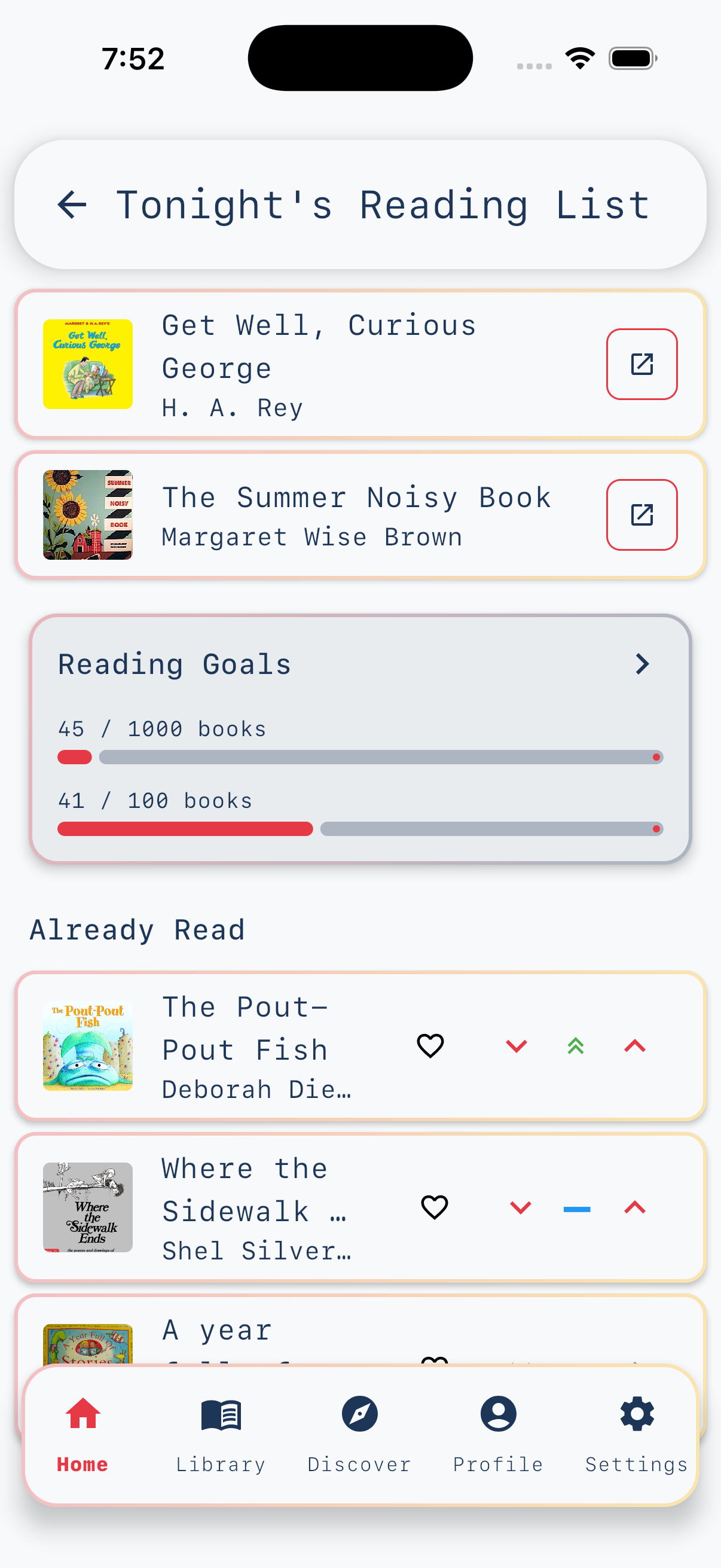 Tonight's reading list